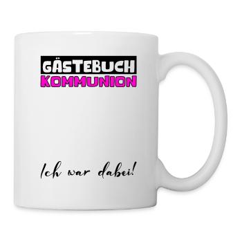 Gästebuch Kommunion Mädchen Jungen Erstkommunion - Tasse - Weiß - Rechts