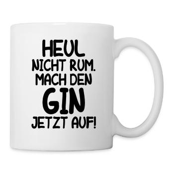 Gin Cocktail Alkohol Frauen Schnaps Longdrink Fun - Tasse - Weiß - Rechts