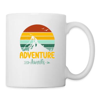 Abenteuer erwartet Sie - Nature Camping Mountain - Tasse - Weiß - Rechts