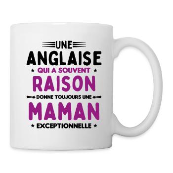 Une anglaise donne toujours maman exceptionnelle - Mug blanc - blanc - Droite
