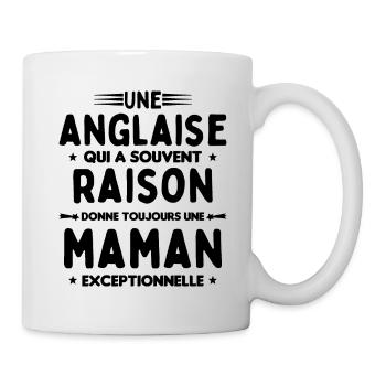 Une anglaise donne toujours maman exceptionnelle - Mug blanc - blanc - Droite