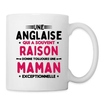 Une anglaise donne toujours maman exceptionnelle - Mug blanc - blanc - Droite