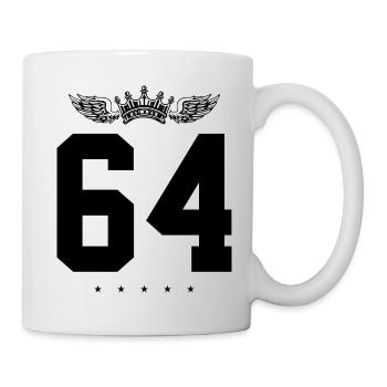 64 Couronne numérique - Mug blanc - blanc - Droite