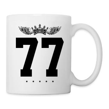 77 Number crown - Mug - white - Right
