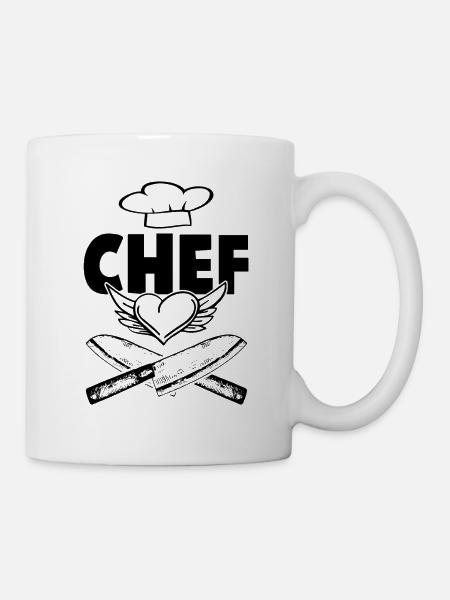 chef cuisinier - Mug blanc - blanc