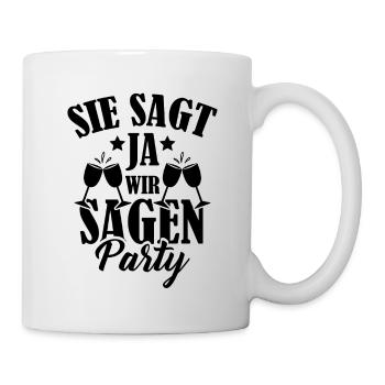 Sie Sagt Ja - Tasse - Weiß - Rechts