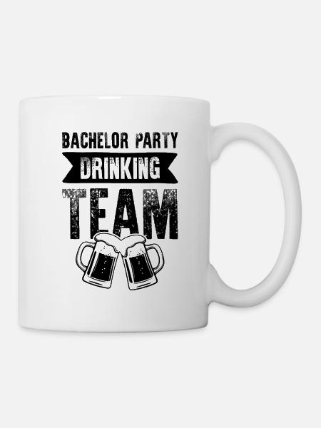 Bachelor Party Drinking Team - Tasse - Weiß
