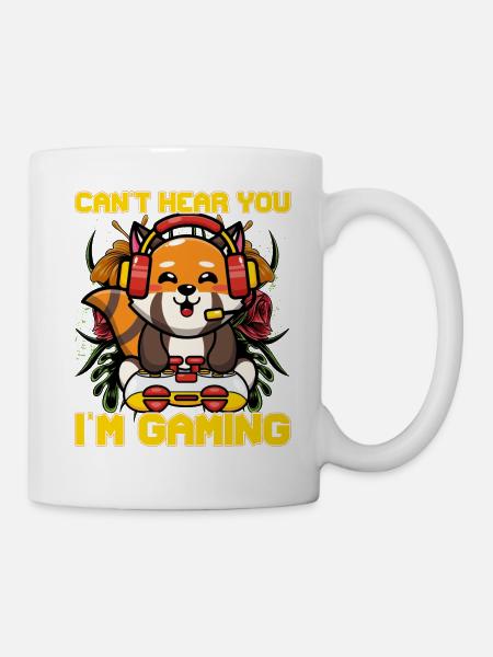 Je ne vous entends pas, je joue à Katzenbär - Mug blanc - blanc