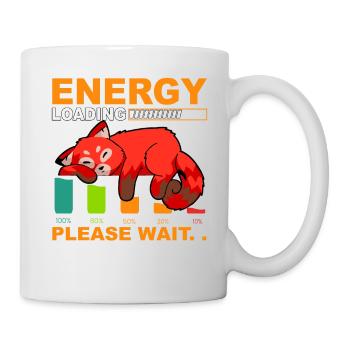 Chargement d’énergie Veuillez patienter - Mug blanc - blanc - Droite