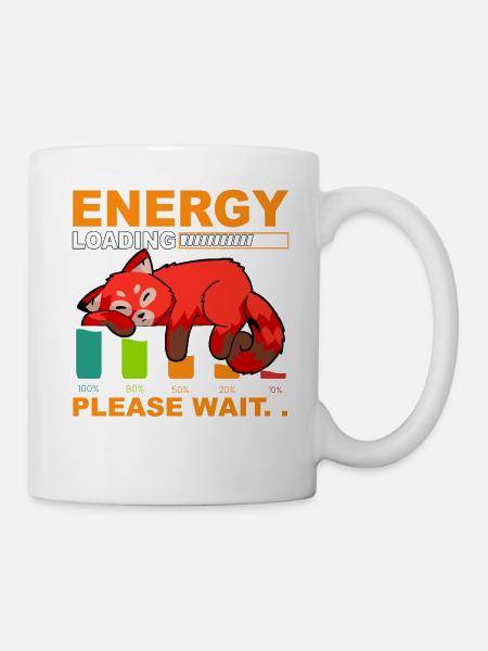 Chargement d’énergie Veuillez patienter - Mug blanc - blanc