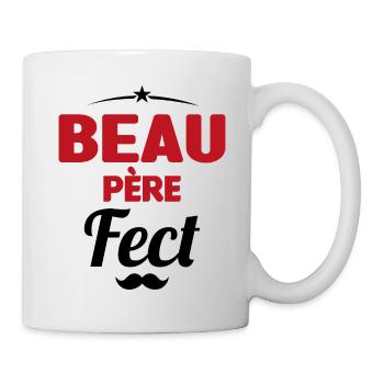 beau-pèrefect cadeau beau-papa anniversaire humour - Mug blanc - blanc - Droite
