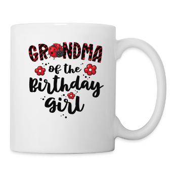 Grandma Of The Birthday Girl Matching Family - Mug - white - Right