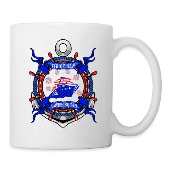 4 juillet Cruise Squad - Mug blanc - blanc - Droite