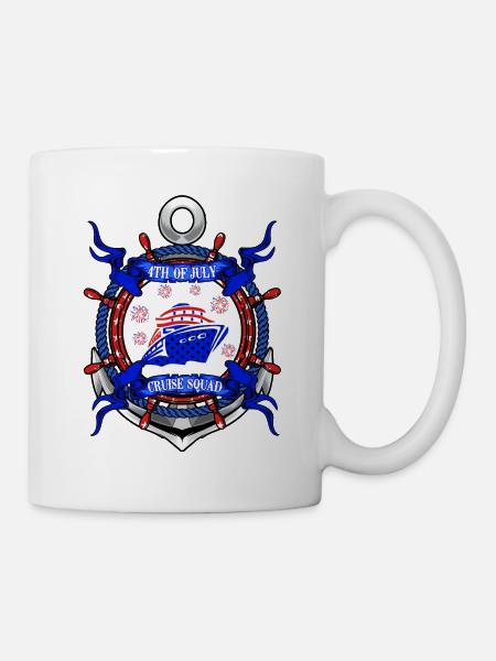 4th of July Cruise Squad - Mug - white