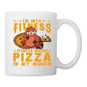I'm into Fitness fit ness whole Pozza in my mouth - Mug - white - Right