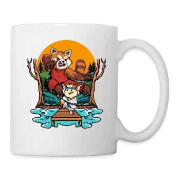 Roter Panda - Tasse - Weiß - Rechts