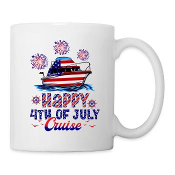 Bonne croisière du 4 juillet - Mug blanc - blanc - Droite