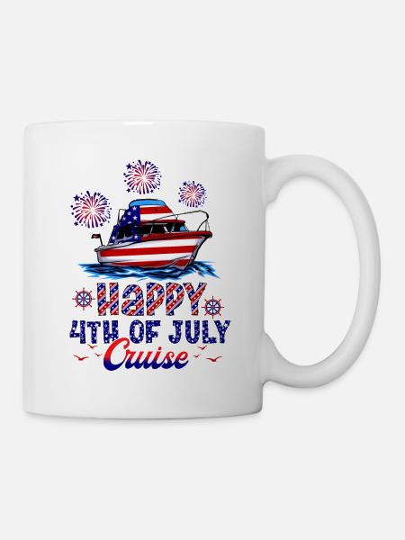 Happy 4th of July Cruise - Tasse - Weiß