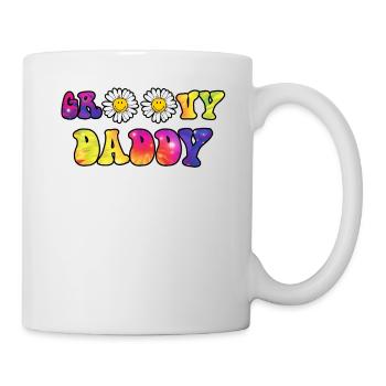 Groovy Daddy Matching Fathers Day - Tasse - Weiß - Rechts