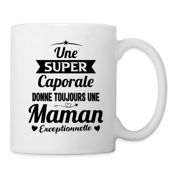Future mère maman cadeau drôle caporale militaire - Mug blanc - blanc - Droite