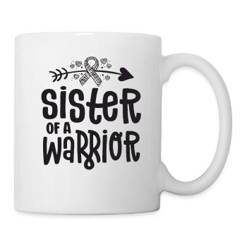 Sister Of A Rare Disease Warrior Awareness Zebra - Mug - white - Right