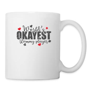 World's Okayest Rummy Player Card Game Romme - Mug - white - Right