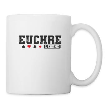 Euchre Legend Kartenspiel Spielkarten - Tasse - Weiß - Rechts