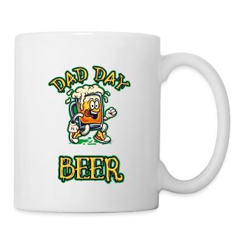C’est le jour des papas pour être une bière - Mug blanc - blanc - Droite