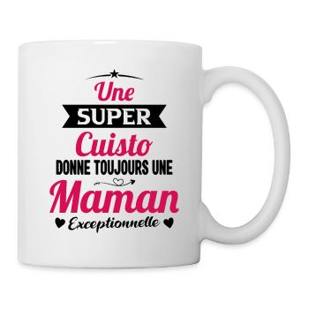 Cuisto cuisinière cadeau drôle maman - Mug blanc - blanc - Droite