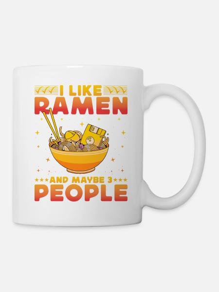I like Ramen and maybe 3 People - Mug - white