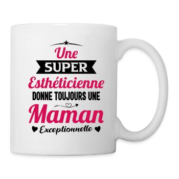 Esthéticienne future maman cadeau annonce mère - Mug blanc - blanc - Droite