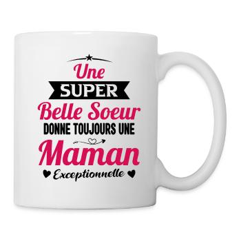Belle soeur future maman cadeau drôle annonce mère - Mug blanc - blanc - Droite