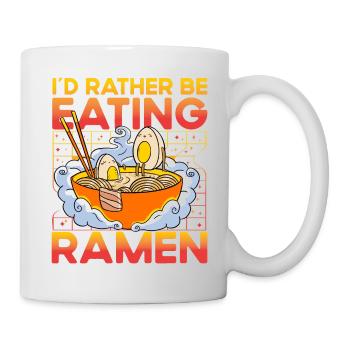 Je préfère manger des Ramen - Mug blanc - blanc - Droite