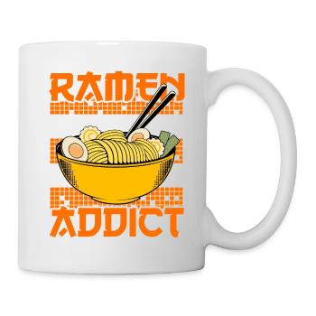 Accro aux ramen - Mug blanc - blanc - Droite