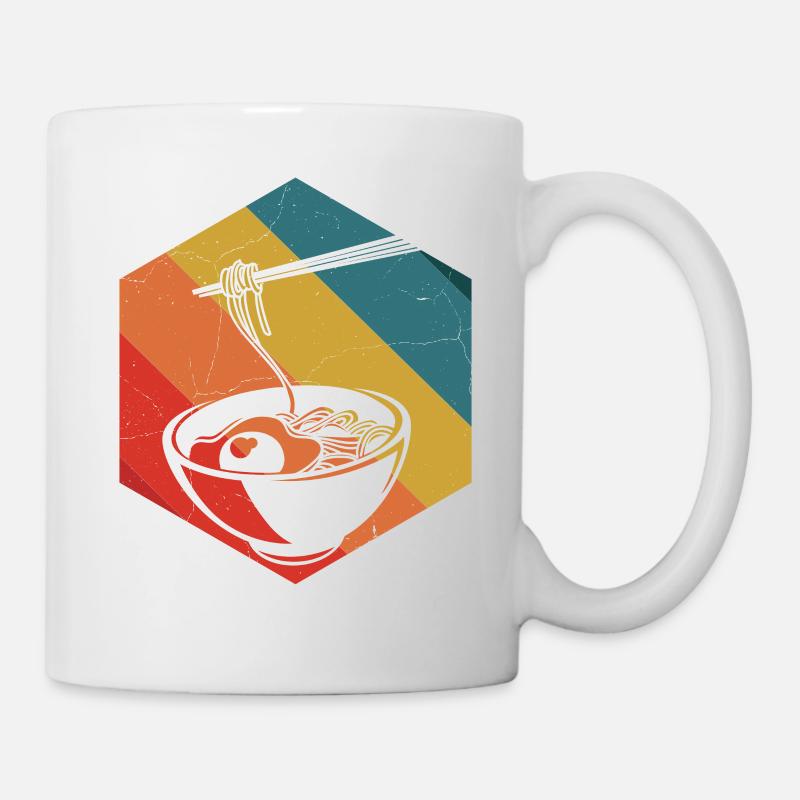 Ramen Retro - Tasse - Weiß