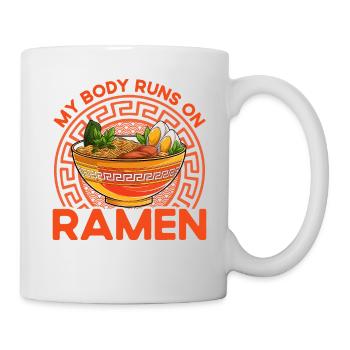 My Body runs on Ramen - Mug - white - Right
