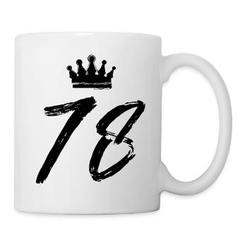 78 Number crown - Mug - white - Right