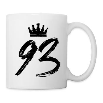 93 Number crown - Mug - white - Right