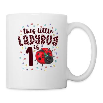 This Little Ladybug Is 1 Years Old 1st Birthday - Mug - white - Right