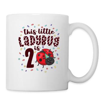 This Little Ladybug Is 2 Years Old 2nd Birthday - Mug - white - Right
