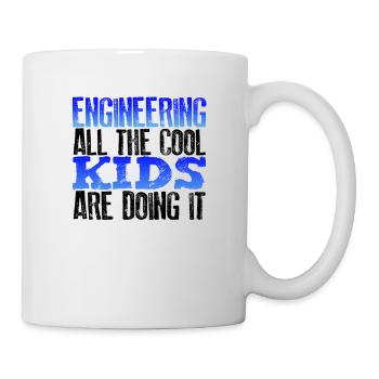Engineer Gift Engineering All the Cool Kids Doing - Mug - white - Right