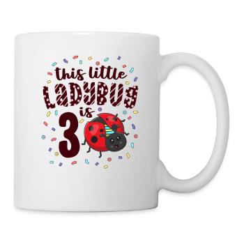 This Little Ladybug Is 3 Years Old 3rd Birthday - Mug - white - Right
