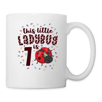 This Little Ladybug Is 7 Years Old 7th Birthday - Mug - white - Right