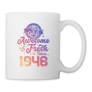 1948 awesome fresh - Tasse - Weiß - Rechts