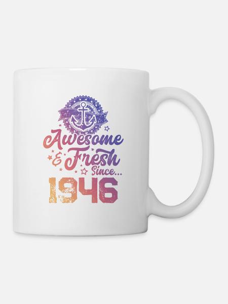 1946 awesome fresh - Tasse - Weiß