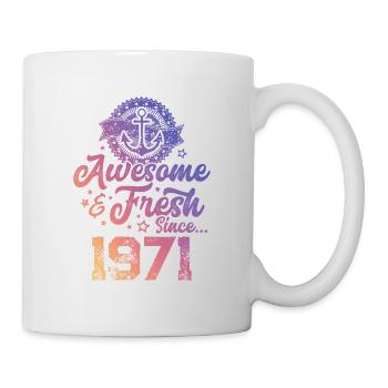 1971 awesome fresh - Tasse - Weiß - Rechts