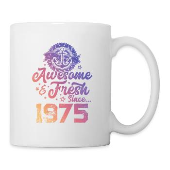 1975 awesome fresh - Tasse - Weiß - Rechts