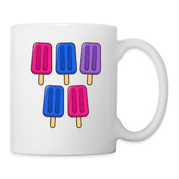 Bisexual Popsicles 4th of July Bisex Bi Subtle - Mug - white - Right