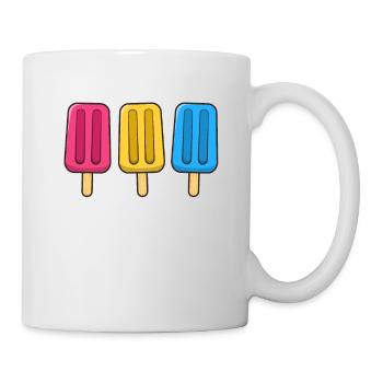 Pansexual Popsicles 4th of July Pan Subtle Pride - Mug - white - Right