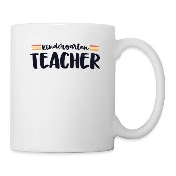 Retro Kindergarten Teacher Kinder Crew 70s Retour - Mug blanc - blanc - Droite